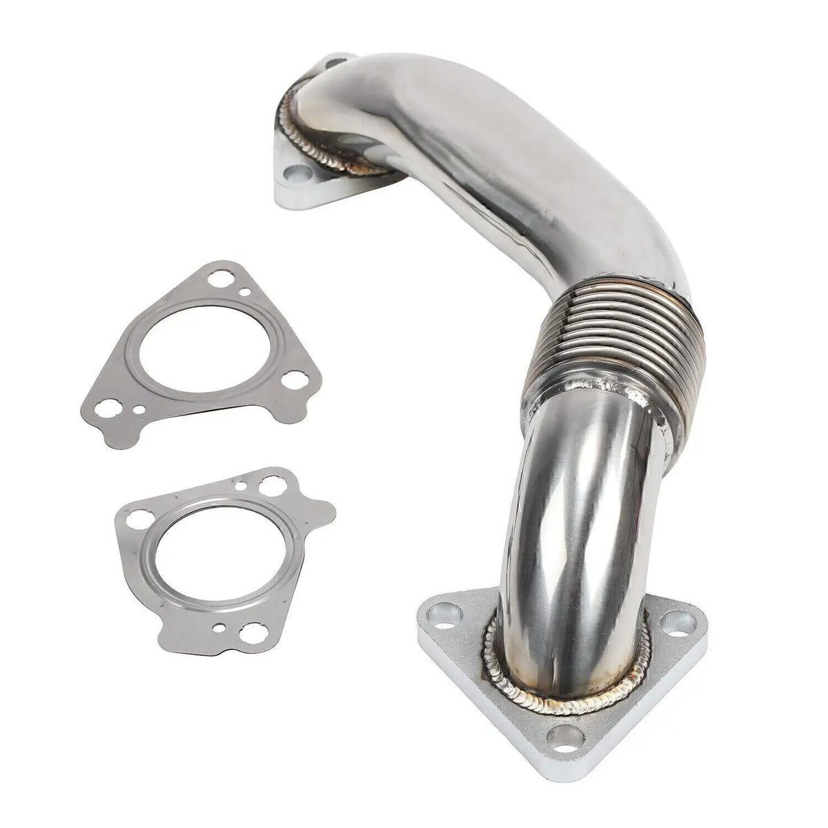 Exhaust Passenger Side Up-pipe For 2001-2016 LB7 LLY LBZ LMM LML 6.6L Duramax